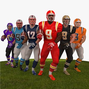 pack american football player 3D