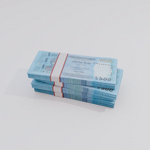 3D model 100 Bangladesh Bangladeshi Taka Currency