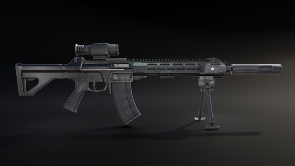 模块化 QBZ 191 192 带附件的低聚装配3D模型 - TurboSquid 2170978
