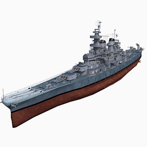 Battleship Montana model