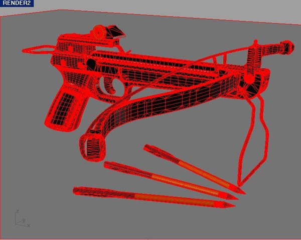 3d hand crossbow