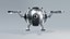 Drone de segurança de ficção científica