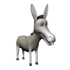 3D model Cartoon Donkey