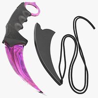 Tactical Karambit with Sheath Nebula