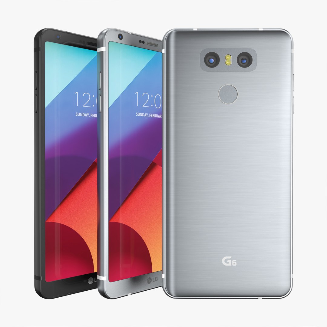 LG G6 3D Models Collection 3D model preview