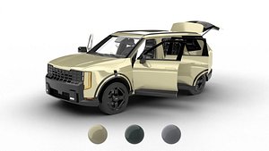 Kia Telluride X-Line SX 2027 HQ 3d model 3D model