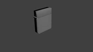 3d model zippo style lighter