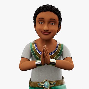 Cartoon character NOAH - MAYA Rigged and Blender Rigged model