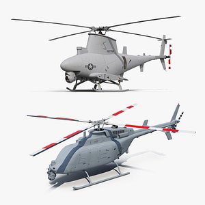 northrop grumman unmanned helicopters 3D model