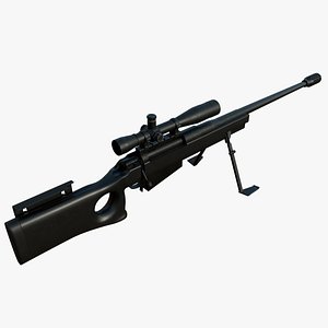 3D mcmillan leupold mk4 rifle