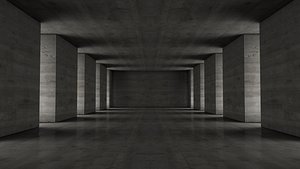 3D model Concrete Tunnel