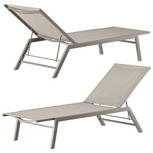 3D sette garden gen sunbed model