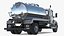 White Vacuum Truck Peterbilt 537 Rigged
