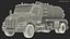 White Vacuum Truck Peterbilt 537 Rigged