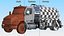 White Vacuum Truck Peterbilt 537 Rigged