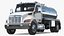 White Vacuum Truck Peterbilt 537 Rigged