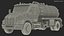 White Vacuum Truck Peterbilt 537 Rigged