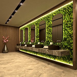 Luxury Restaurant Restroom