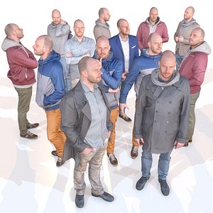 3d model casual man