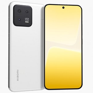 3D Xiaomi 13 White model