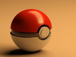 free poke ball 3d model