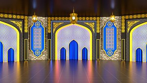 Islamic virtual set 3D model