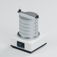 Laboratory Sieve Shaker with Clamped Five Sieve Stack