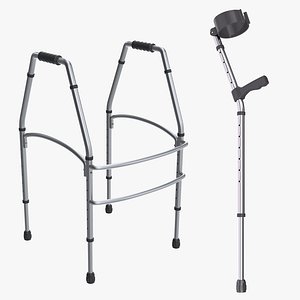 Walking Aid Collection 3D model