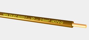 VD HO7V-U 450 750V 2,5 mm2  brown.max