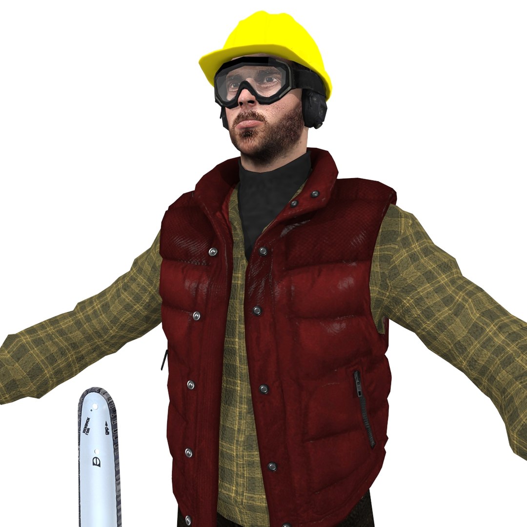 jack worker man 3d model