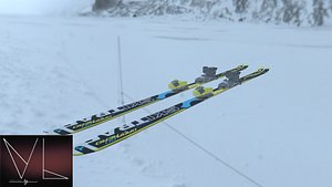 mountain ski 3D model
