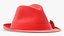 Sombrero rojo con lazo