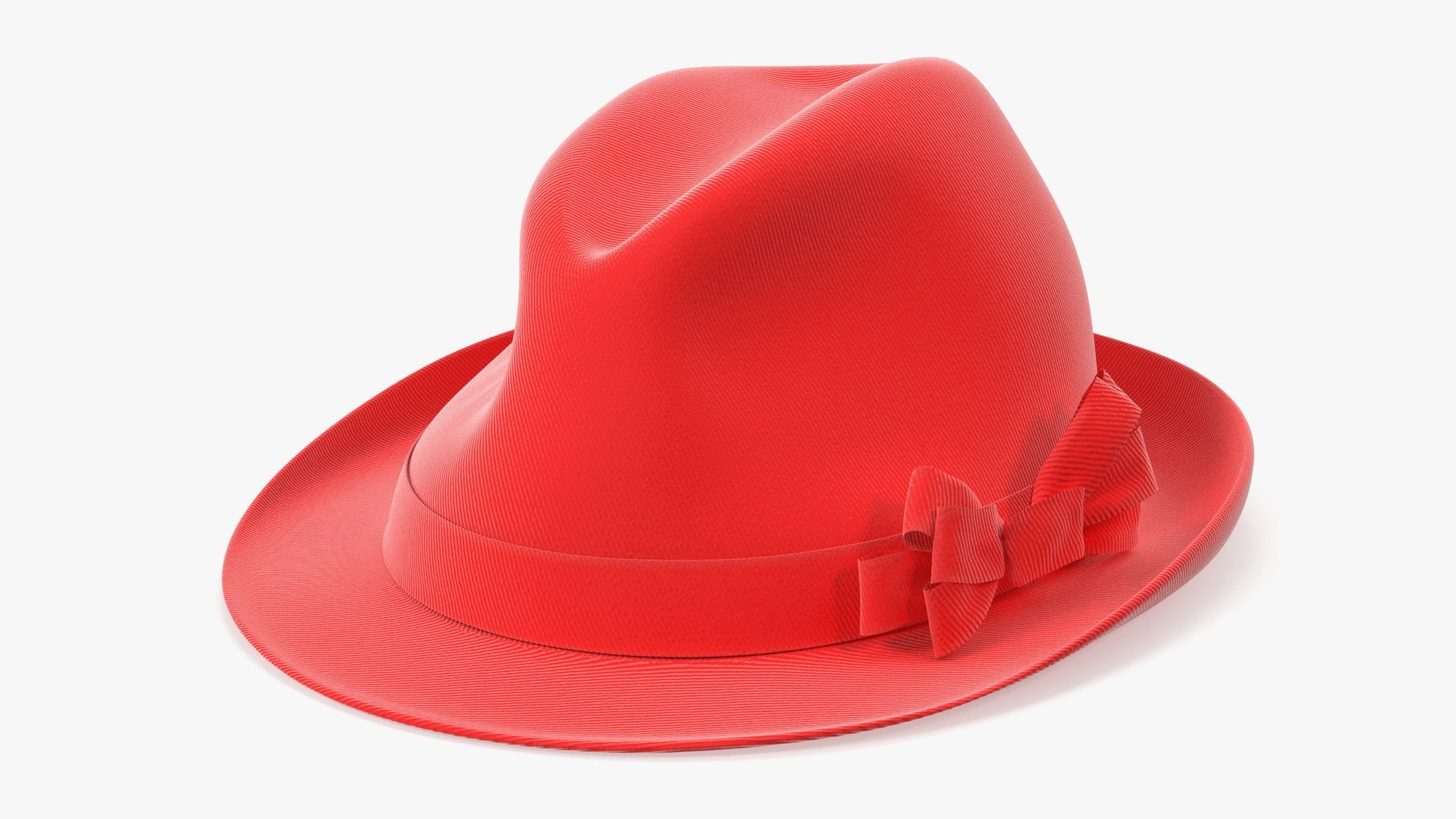 Red Hat with Bow 3D model preview