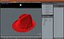 Sombrero rojo con lazo