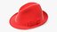 Sombrero rojo con lazo