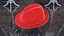 Sombrero rojo con lazo