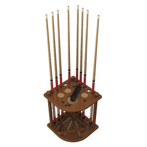 pool stick rack lwo