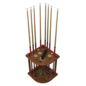 3D Pool Rack Model