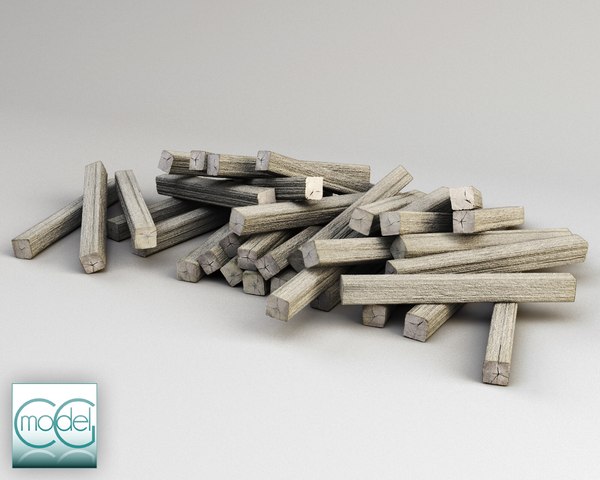 3d wood pile model