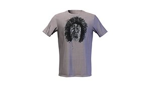 Lowpoly Male Graphic T-Shirt game ready with multiple colors