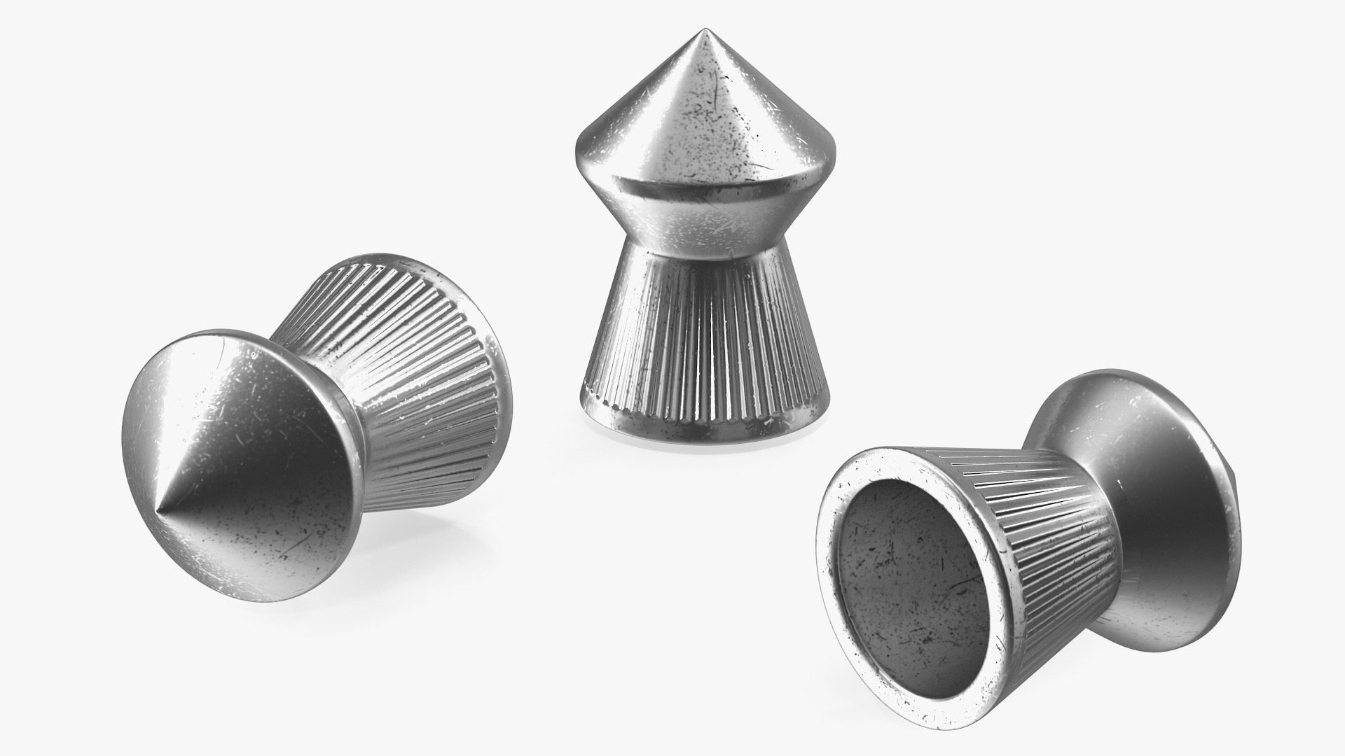 Spitzkugel Airgun Pellets 3D model preview