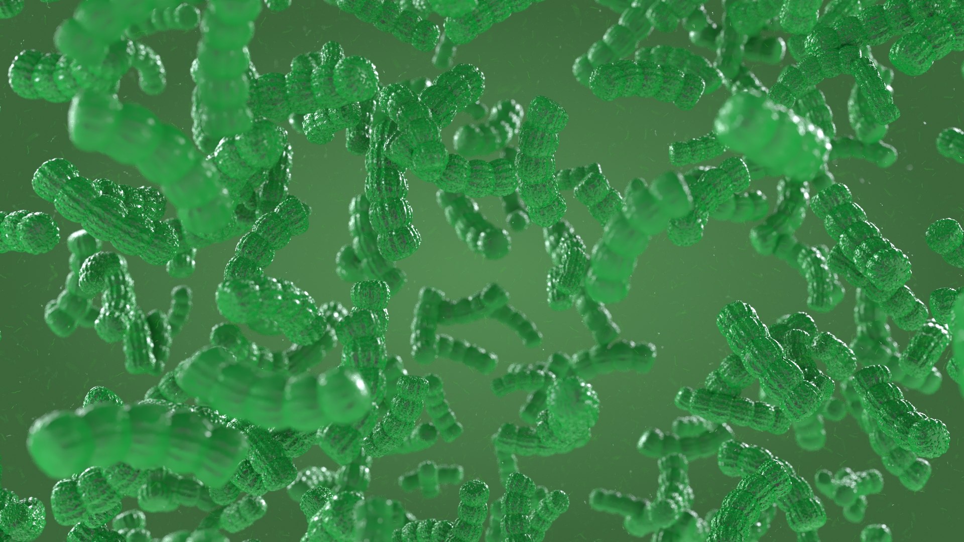 3D microscopic microbes multiplying - TurboSquid 2176890