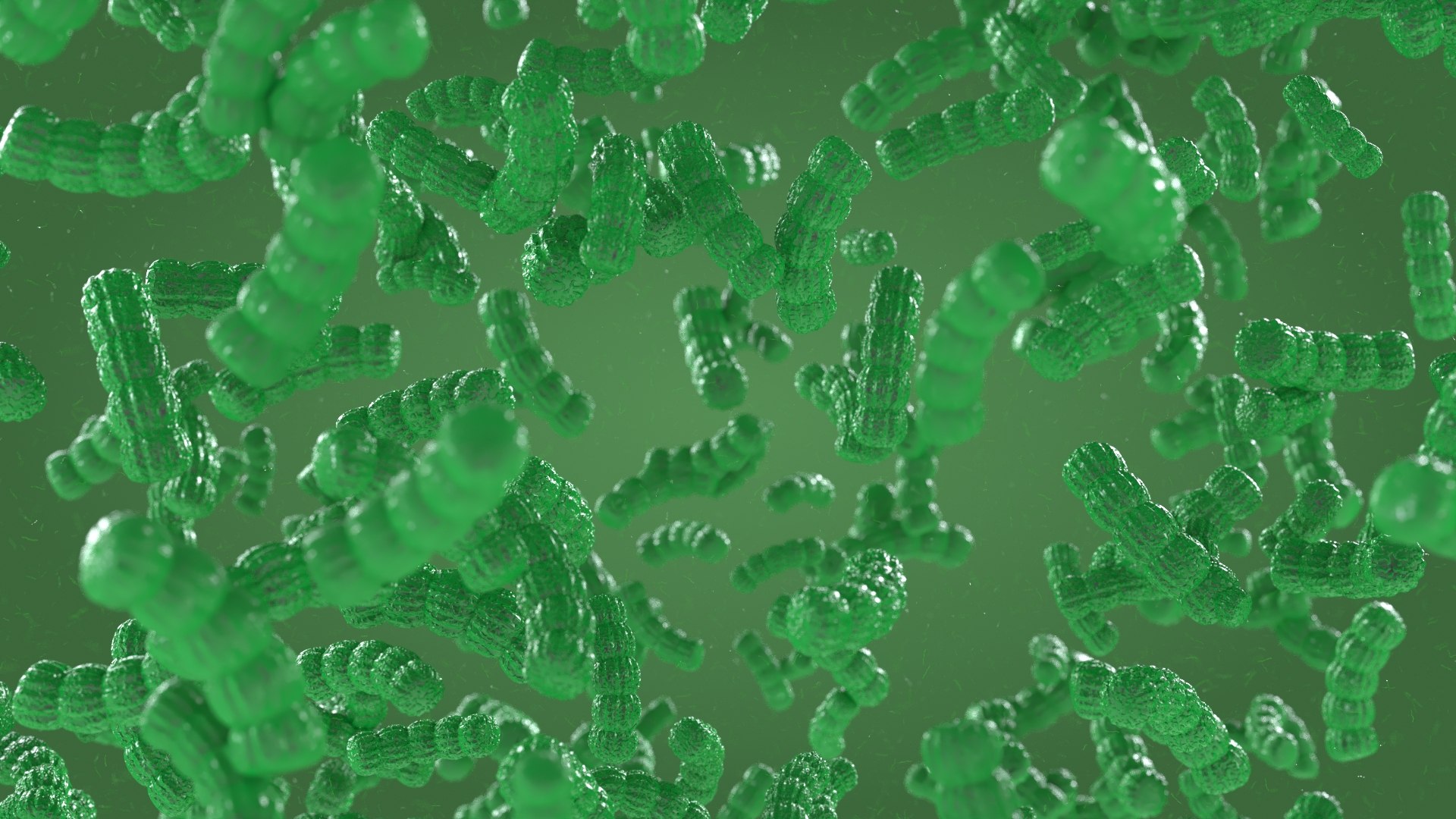3D microscopic microbes multiplying - TurboSquid 2176890