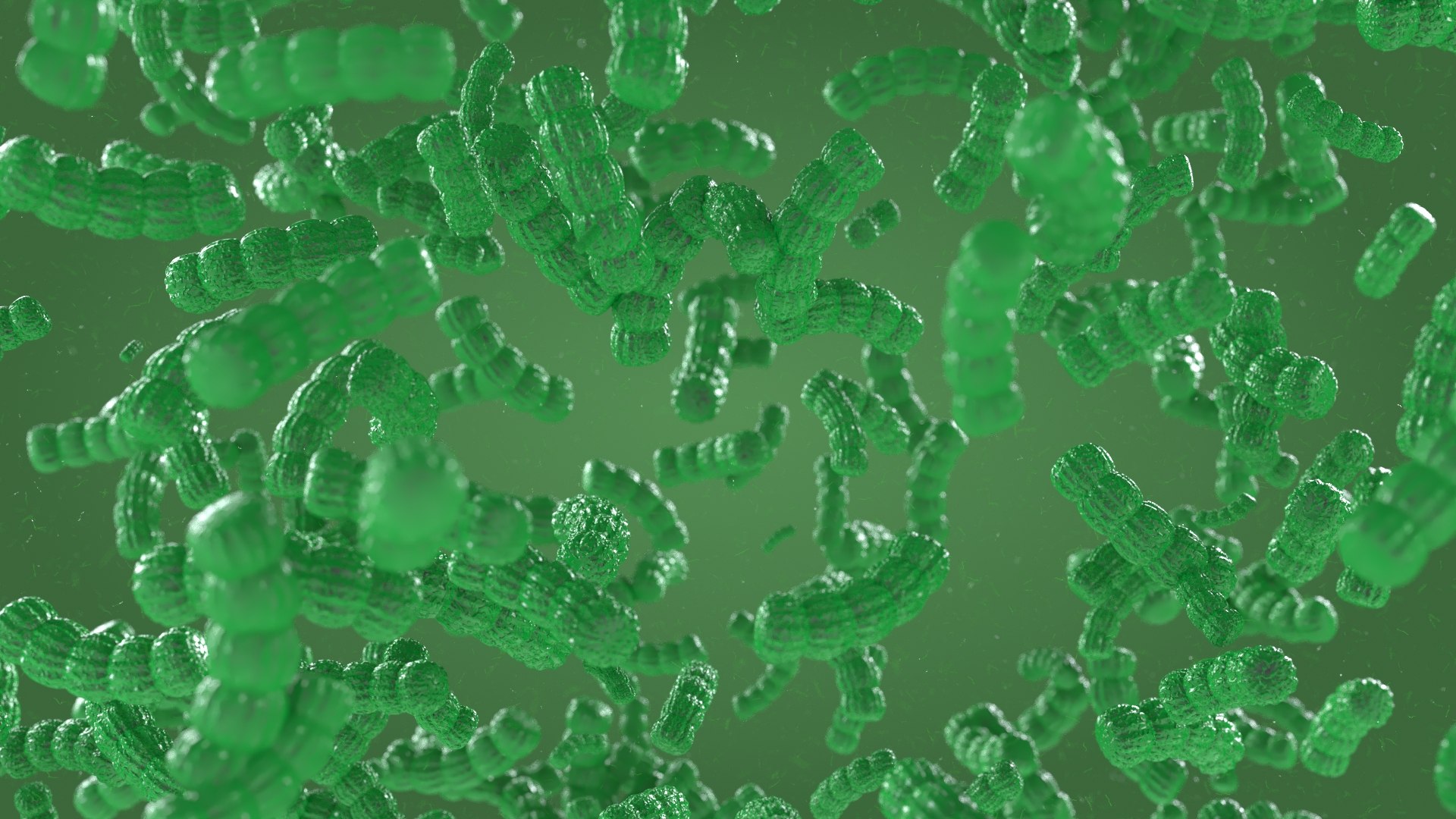3D microscopic microbes multiplying - TurboSquid 2176890