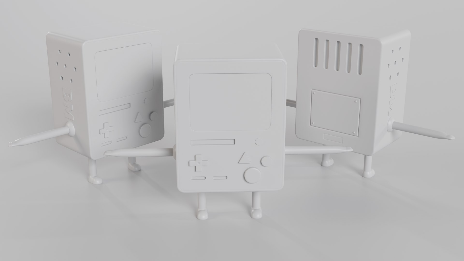 3D BMO Adventure Time Character https://p.turbosquid.com/ts-thumb/hT/Bm9HWJ/VO/clay/png/1791234274/1920x1080/fit_q87/ae06fef3e8285608b2f6c7652429ddf15fb341c2/clay.jpg