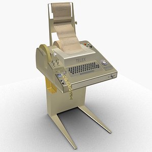 Retro Telex machine 3D model