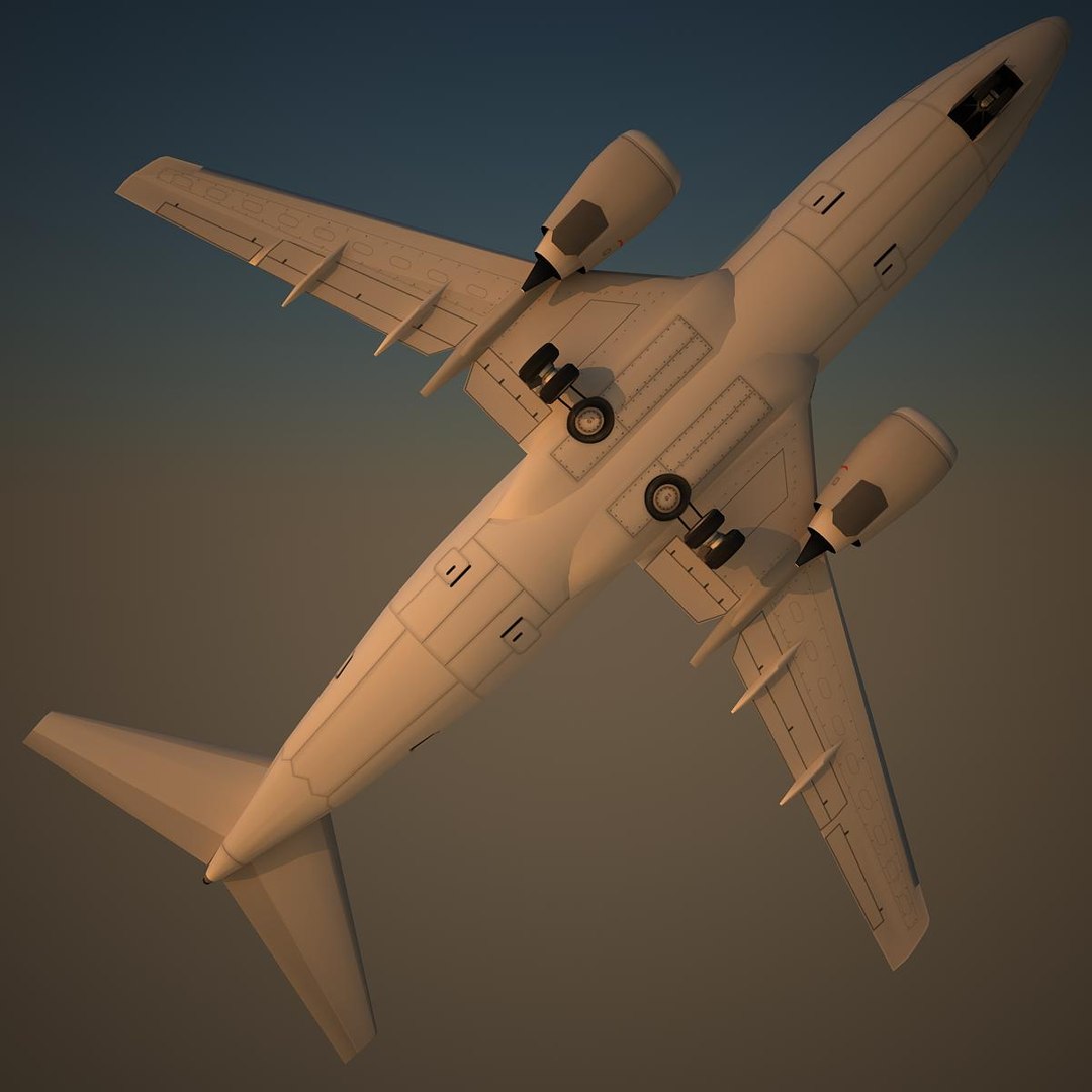 3d Boeing Basic Airliner Model