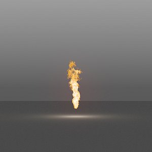 burning flames 09 vdb 3D model