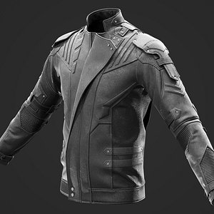 Male Leather Jacket model