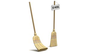 Straw Broom with Dustpan model